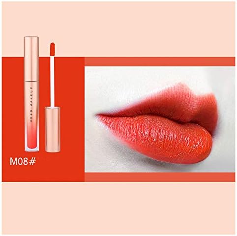 Lip Gloss Cosmetic, Superstay Matte Ink Liquid Lipstick, Non-Stick Cup Long Lasting Lipstick, Enhancer Makes Your Lips Fuller, Hydrated, Softer and Smoother (# 8)