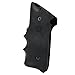 Hogue OverMolded Rubber Grip with Finger Grooves for Ruger MK II/MK III, Black - 82000