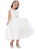GRACE KARIN Lace Flower Girl Dress V Neck Girls Pageant Wedding Party Ball Gown