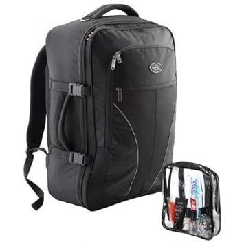 Cabin Max Palermo Garantiert Kabine Handgepäck 55x40x20cm (Black)