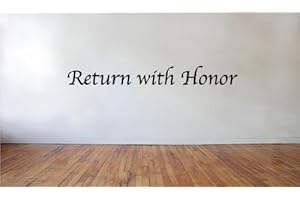 Blinggo Return with Honor Removable Vinyl Wall Decal Home Décor