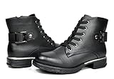 DREAM PAIRS ALTITUDE Women's Fashion Lace-up Military Combat Boots Booties