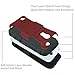 Galaxy S4 Case, Zenic(TM) Hybrid Dual Layer Armor Defender Full-Body Protective Case Cover with Kickstand & Belt Clip Holster Combo for Samsung Galaxy S4 i9500 (Red/Black)