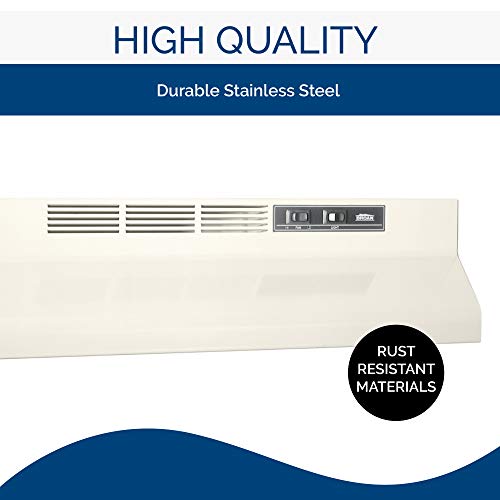 BroanNuTone BUEZ130BT NonDucted Ductless Range Hood with Lights