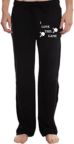 Lbuxinqu Table Tennis I Love This Game Men's Sweatpants XXL Black