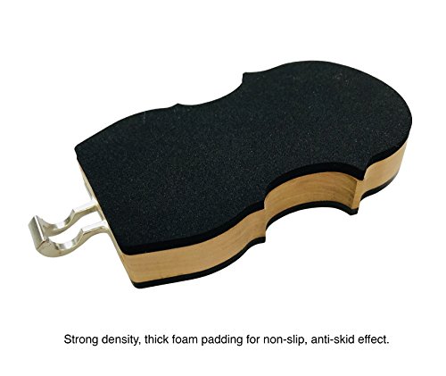 MI&VI Cello Anti-Slip Endpin Stop/Stopper w/ Straps - Perfect Real Wood Anchor, Holder Rest - Thumbnail 4