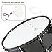 Drum Gel, 6 Pcs Clear Drum Dampeners for Snare Drum,Silicone Silencers,Mute,Muffler Dampening Gel Pads,Drum Damper for Snare,Tom Drum Cymbals，Drum Damper With 1 Drum Key Free- Clear