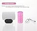 iBang Portable Instant Heat Hot Roller Clip temp 80℃ 176℉ - Natural Wave Hair Bang Curler for Travel Work at voltage,ampere 5V,2A, not 5V,1A (Milk White)