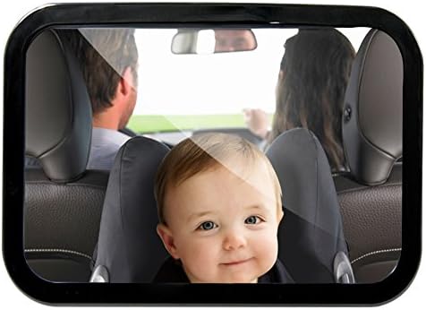 Baby Car Mirror for Back Seat From Little Route, Easy to Install 360° Rotation for a Full Rear View, High Quality Soft Frame and Shatterproof Glass. Best Mirror in the Market Guaranteed. Get the Safest Product for Your Baby!