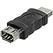 Firewire Ieee 1394 6 Pin Female F to USB 1.1/2.0 M Male Adaptor Converter Make Plug and Play Connections Your Computer Color Black