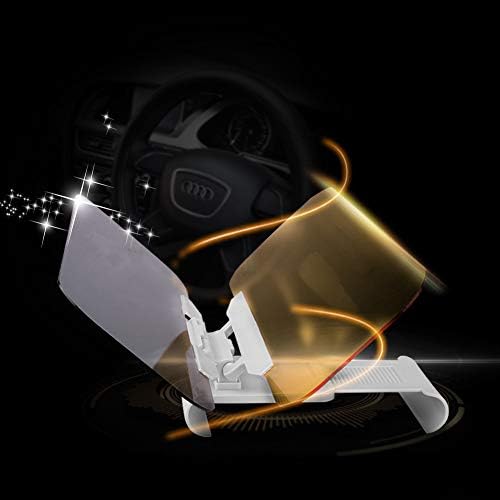 soonis Car Sun Visor Extender 2019 Upgraded Tac Visor Extension for Car Windshield, 2-in-1 Anti-Glare Sun Blocker & HD Night Driving Anti-Dazzle Glasses (Gold)