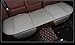 EDEALYN Auto Interior Accessories Styling PU Leather Charcoal Car Seat Cover Pad Seat cushion Mat Protective Cover for Car/ Office Chair ,Universal Seatpad (Gray- Back row)