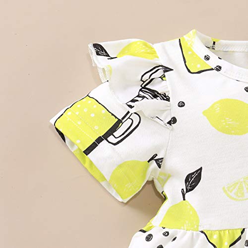 Baby Girl Summer Outfits Set Short Sleeve T-Shirt Tops Denim Shorts Set 2pcs Infant Girl Clothes 12-18 Months - Thumbnail 4