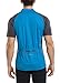 KORAMAN Men's Reflective Short Sleeve Cycling Jersey Quick-dry Breathable Biking Shirt Blue, L(chest 42.91