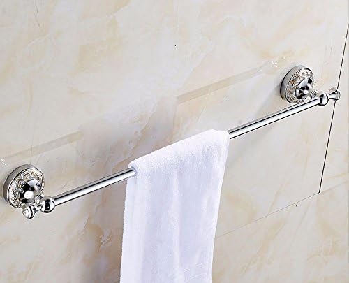 GBHNJ Towel Rail Single Rods Bathroom Bright Chrome Color 50Cm