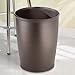 iDesign Kent Plastic Wastebasket, Tall Trash Bathroom, Kitchen, Office, Bedroom, 9.5