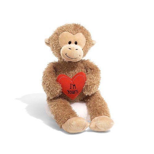 Gund Kade Monkey With Message Heart