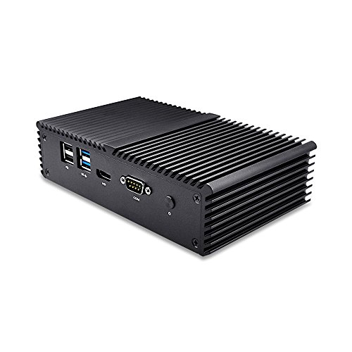 Qotom-Q330G4 Computer Barebone Intel Core i3-4005U Mini PC 4 LAN Fanless Desktop Pfsense as a Router Firewall Industrial Mini PC (NO RAM + NO SSD + NO WiFi + NO OS) - Thumbnail 3