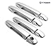 TYGER ABS Triple Chrome Plated Door Handle Cover 09-13 Toyota Venza/10-13 Prius/11-13 Sienna 4 Doors Without Passenger Side Keyhole No Smart keyhole