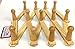 ALAZCO 1 Accordion Style Wood Expandable Wall Rack 13 Hooks (Pegs) for Hat, Cap, Belt, Umbrella Coffee Mug Jewelry Hanging - 2