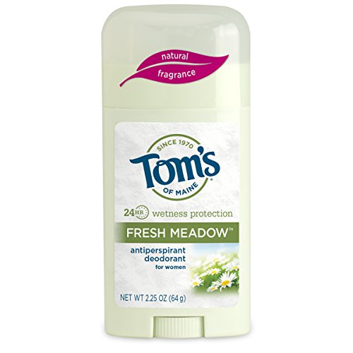 Tom's of Maine, Women's Antiperspirant Stick, Antiperspirant for Women, Deodorant, Fresh Meadows, 2.25 Ounce, 18-Pack