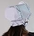 One Size Solid White Cotton Traditional Pioneer Bonnet