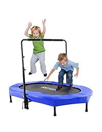 Cama elástica ANCHEER, mini cama elástica con asa ajustable para dos niños, cama elástica doble para padres e hijos