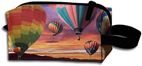 Dancing Hot Air Balloons Unisex Toiletry Bag Small Storage Organizer Case Handag