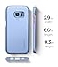 Spigen Thin Fit Galaxy S7 Edge Case with Premium Matte Finish Coating for Samsung Galaxy S7 Edge 2016 - Blue Coral