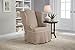 Serta | Relaxed Fit Durable Cotton Twill Canvas Furniture Slipcover, Reversible Fabric (Wingback Chair, Taupe/Ivory)