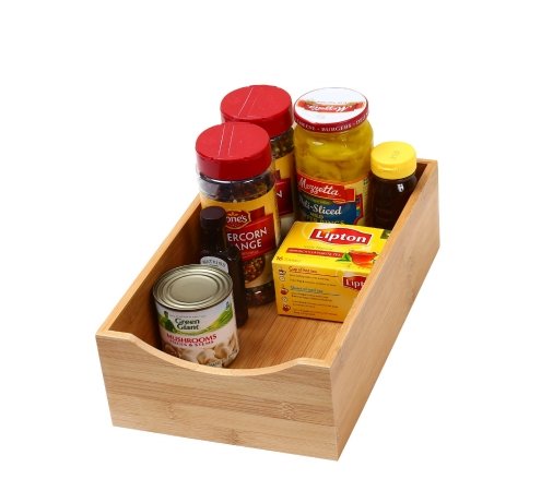 YBM Home & Kitchen Bamboo Lingerie Drawer or Shelf Organizer Box Size 7 3/4Wx12 1/2Lx2 3/4H #330