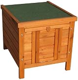 BUNNY BUSINESS Hide House Rabbit Guinea Pig Cat 50x42x43cm Red view 2