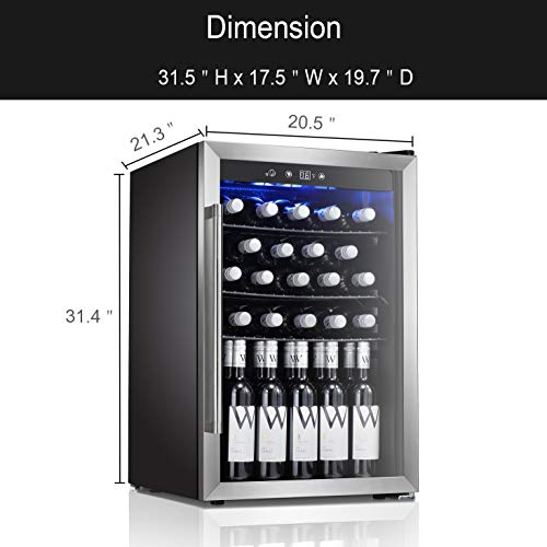 Antarctic Star Wine Cooler Beverage Refrigerator 36 Bottles Beer Soda
