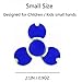 Small Fidget Spinner, WINONE Plastic Hand Spinner Glow In The Dark Small Size Designed for Children / Kids Stress Reducer Helps Focus Relieve ADD ADHD ANXIETY (3-R-BLUE)