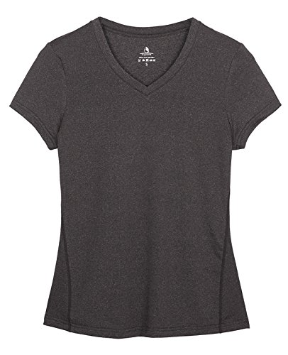 icyZone Workout Shirts Yoga Tops Activewear V-Neck T-shirts for Women Running Fitness Sports Short Sleeve Tees