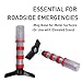 Securityman LED Road Flares (DOT Approved 2 Pack) for Roadside Emergency & Hazard Light Kit for Warning Traffic - Magnetic Base, Waterproof Case, Safety Vest for Cars and Trucks