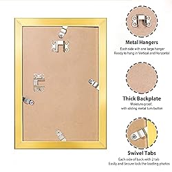 Annecy 4x6 Picture Frame Gold（2 Pack）, 4 x 6