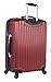 Lucas Outlander Hard Case 24 inch Expandable Rolling Suitcase With Spinner Wheels (One Size, Burgundy)