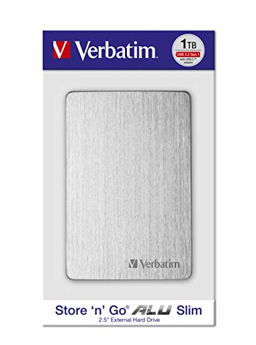 Verbatim Store 'n' Go ALU Slim I 1 TB I zilver I externe harde schijf I USB 3.2 GEN 1 I harde schijf extern van… - Image 8