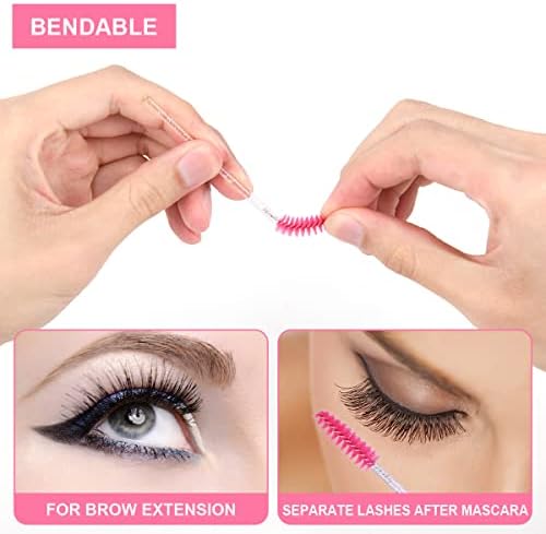 Parches Pestañas, 50 Pares Parches Eye Gel Pads + 10pcs Cepillo Pestañas, Pestañas Almohadillas Gel Debajo Ojos, Herramienta para Extensiones de Pestañas, Lifting Pestañas de Salon y Individual