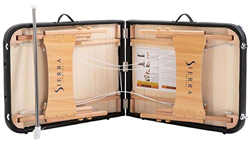 SierraComfort Basic Portable Massage Table, Black - Image 3