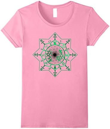 Womens Sacred Geometry Science Egyptian T-Shirt XL Pink