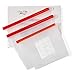 Reusable Silicone Ziplock Bags for Food Storage by Criss Elite - Clear Bags for Freezer, Sandwich, Snack, Lunch, or Fresh Vegetable or Fruits. Large (2x50 + 30 oz)