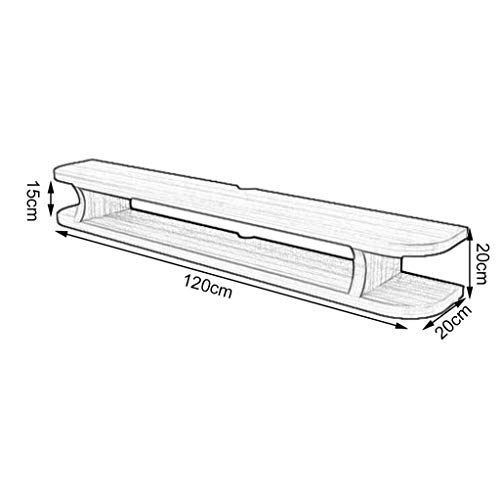 Floating Shelf Floating Shelf Wall TV Cabinet Wall Background Storage Shelf Open Shelf with Drawer for DVD Satellite TV Box Cable Box (Color : B, Size : 120CM)