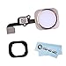 EShine® Home Button Flex Ribbon Cable Assembly for iPhone 6S 4.7 and iPhone 6S Plus 5.5 + Rubber Gasket + EShine Cloth (Gold)