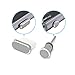 PortPlugs – USB C Aluminium Dust Plugs –Premium USB Type C and Headphone Plug w/SIM Card Remover and Cleaning Brush- Secure Fit for Samsung Galaxy s9 and More (Silver)