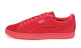 PUMA Men's Suede Emboss Iced Fashion Sneakers, High Risk Red, 10.5 D US