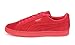 PUMA Men's Suede Emboss Iced Fashion Sneakers, High Risk Red, 10.5 D US