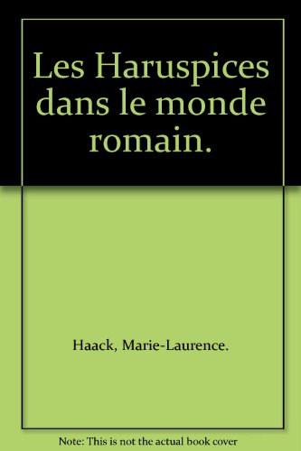 Les  haruspices dans le monde romain