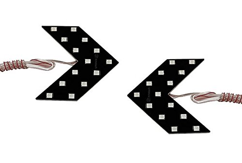 Zone tech universal fit ultra slim 14-smd side mirror led turn si…